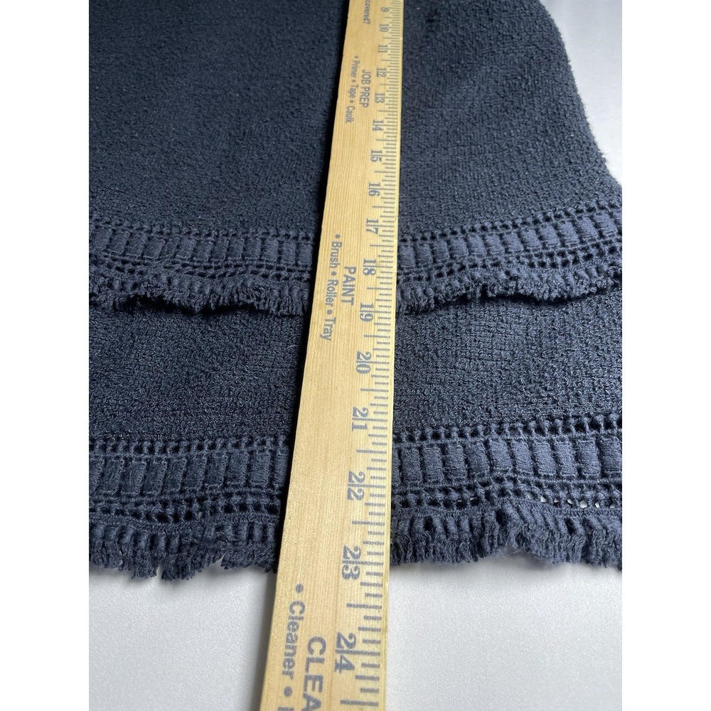 BANANA REPUBLIC Womens Size Medium Navy Blue Textured‎ Layered Zip Blouse - Picture 6 of 6